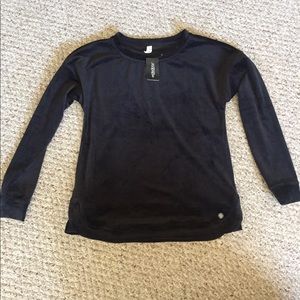 Black velour sweater